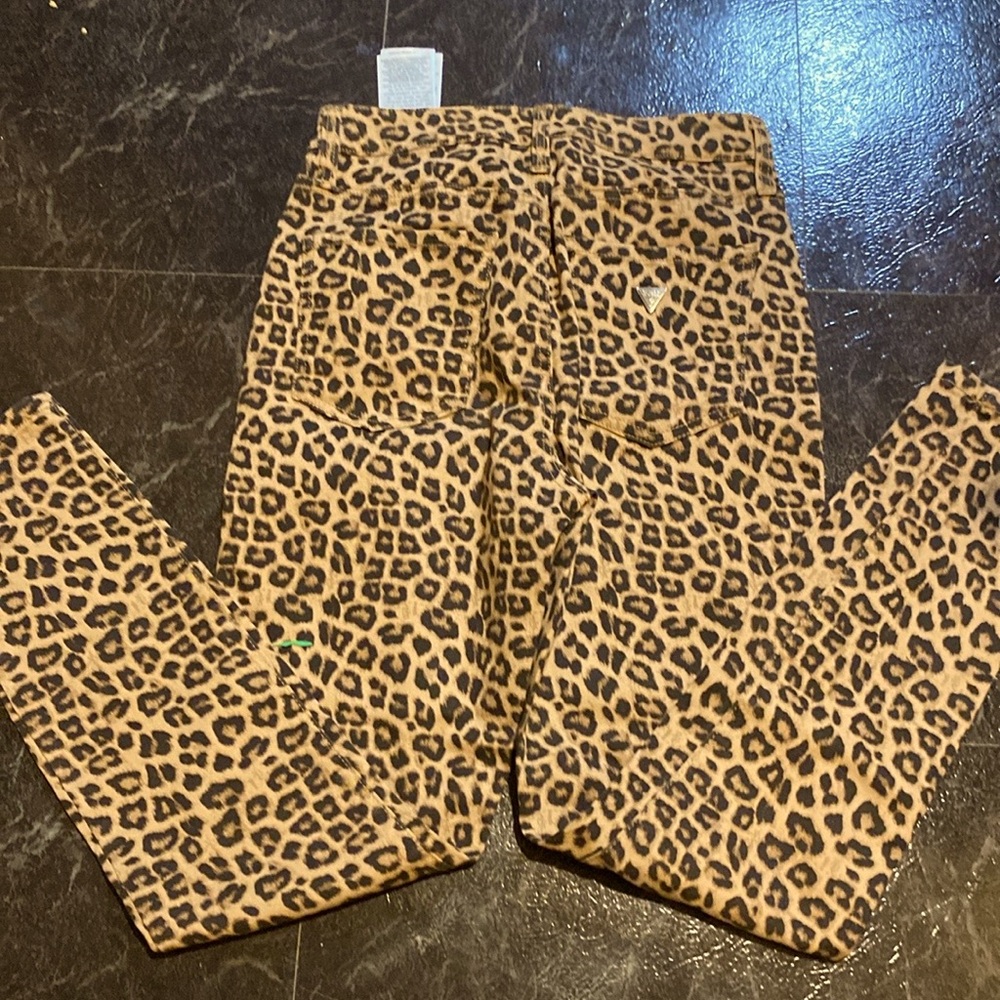 Guess leopard jeans